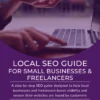 Cover image for Launchpad Web Designs' Local SEO Guide for Small Businesses, featuring a hand holding glowing SEO text above a laptop, emphasizing boosting local visibility and reaching the right audience.