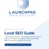 Cover of the Local SEO Guide for small businesses, covering Google Business Profile, website optimization, reviews, local visibility, and tracking